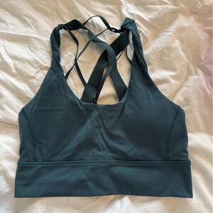 Teal Vitality/Balance Strappy Sports Bra
